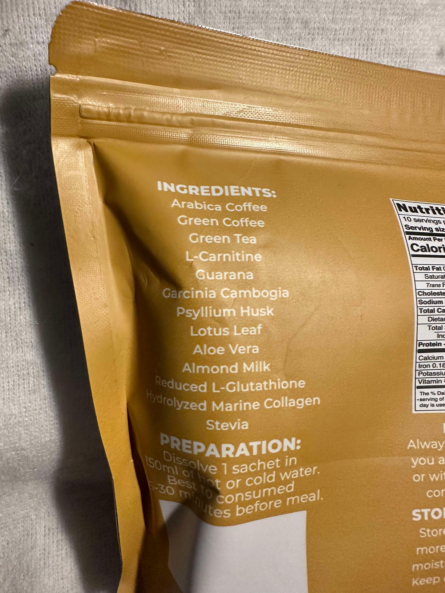 Luxe Slim Caffe Macchiato. 10 sachets. New Packaging