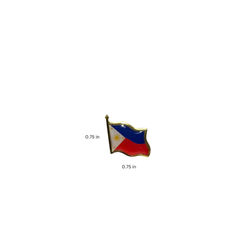 5pcs Philippine flag pin - 0.75 in x 0.75 in