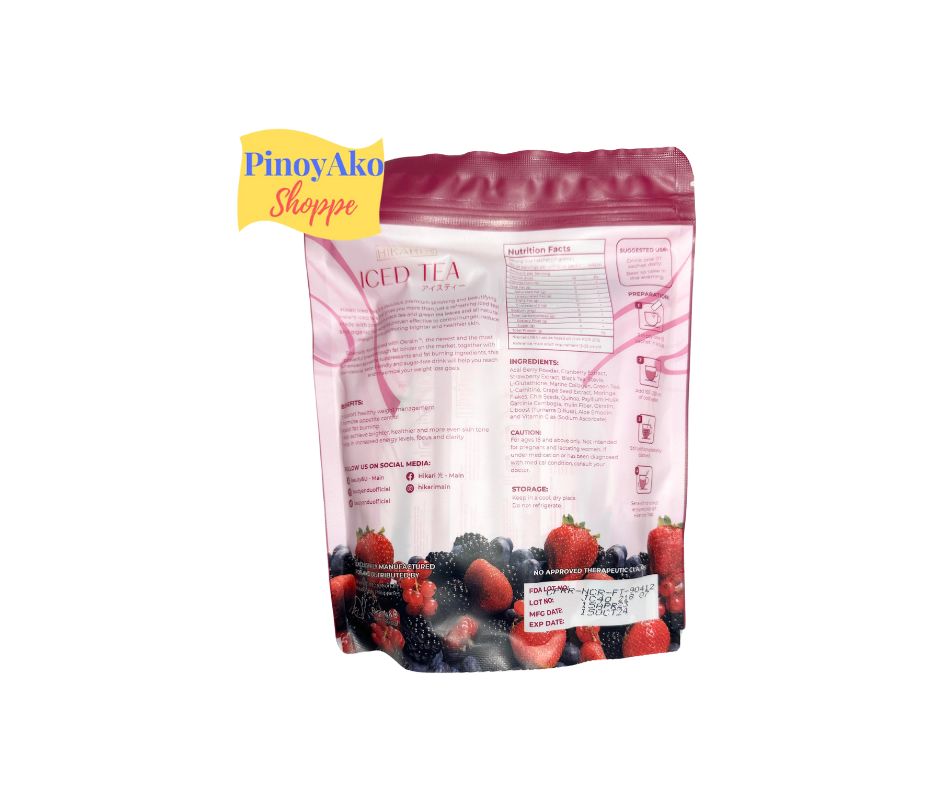Sale! Beauty & U Hikari Iced Tea Mixed Berries 21g x 10 Sachets EXP Date 15OCT2024
