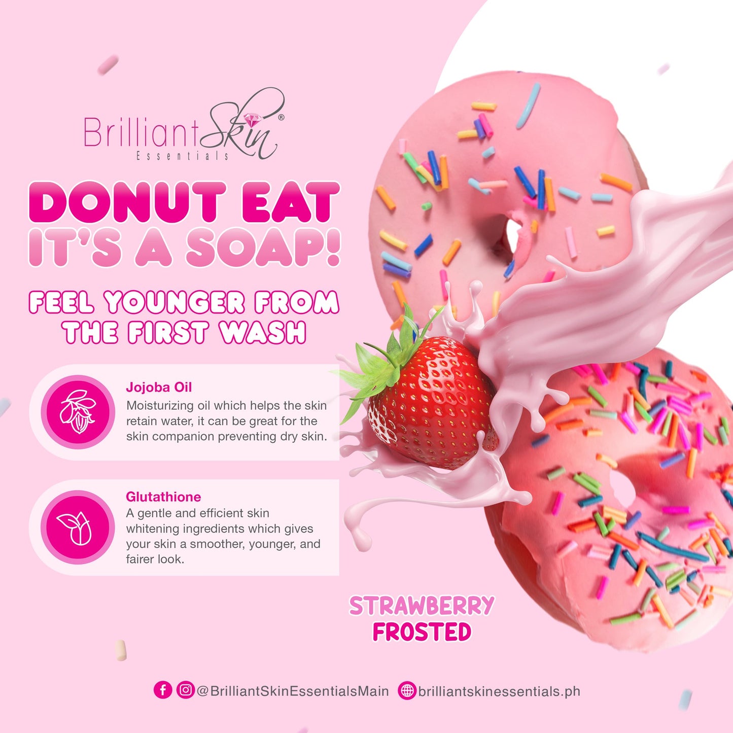 Brilliant Skin Donut Eat soap 90g EXP DATE 02/2026