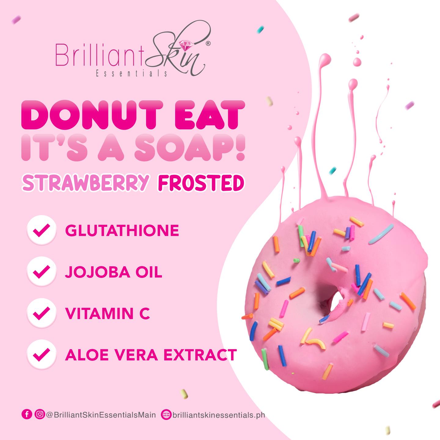 Brilliant Skin Donut Eat soap 90g EXP DATE 02/2026