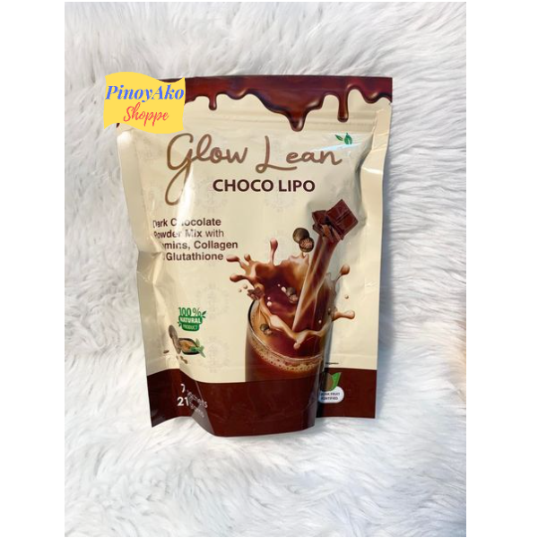 Glow Lean Choco Lipo Dark Chocolate Powder Mix - 7sachets x 21g