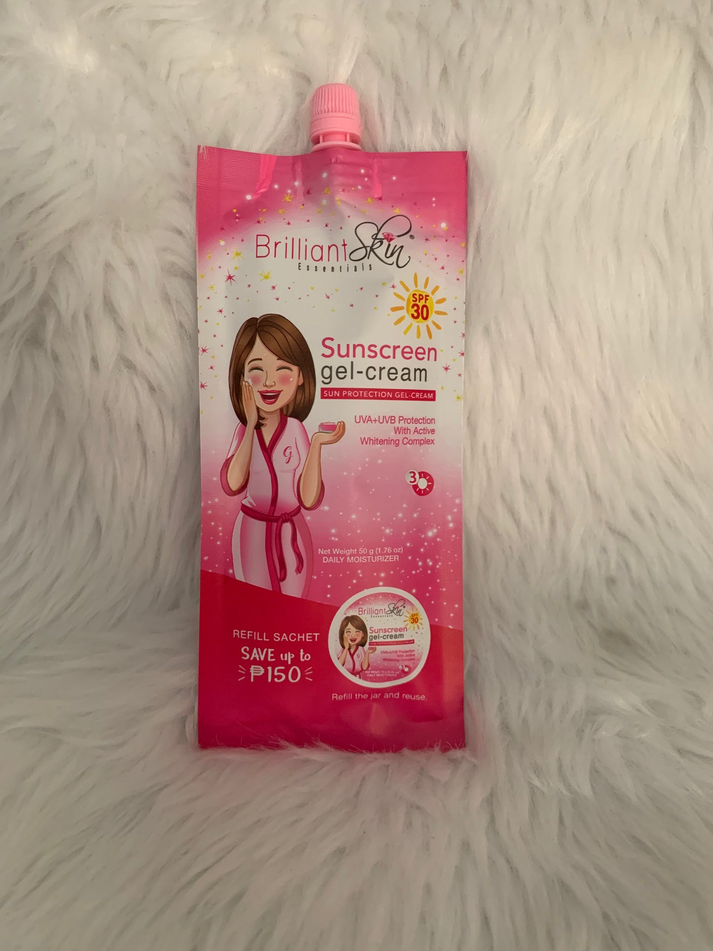 Brilliant Skin Essentials Sunscreen Gel-cream SPF30 (50g) -White Cream Content