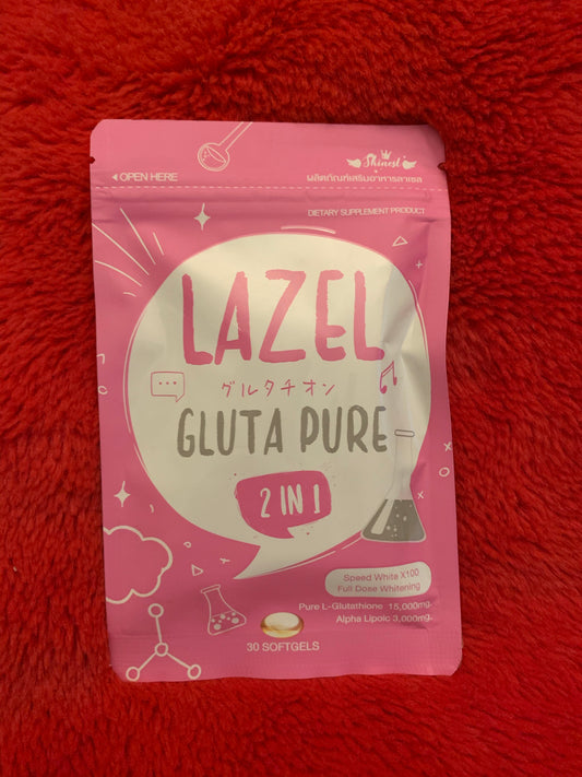 Lazel Gluta Pure 30 softgels. Pure L-glutathione