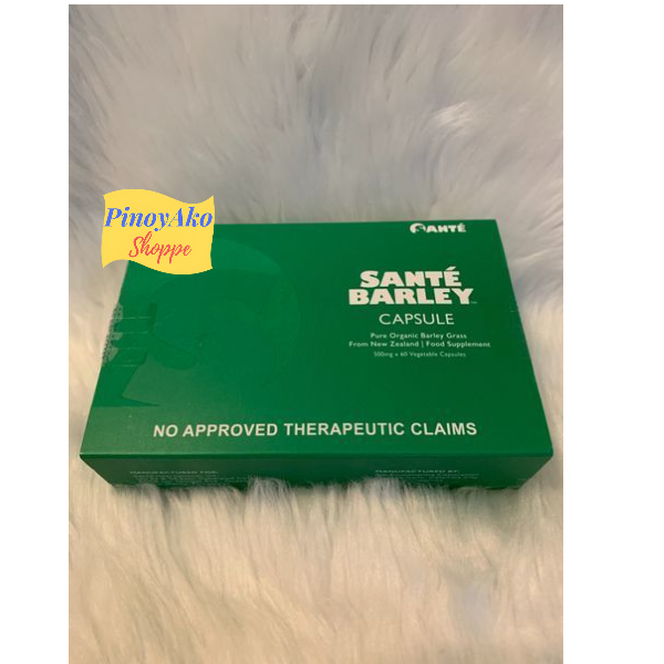 Sante Barley Pure Organic Barley Grass Capsule 60caps. Authorized Franchisee