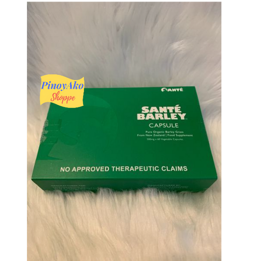 Sante Barley Pure Organic Barley Grass Capsule 60caps. Authorized Franchisee
