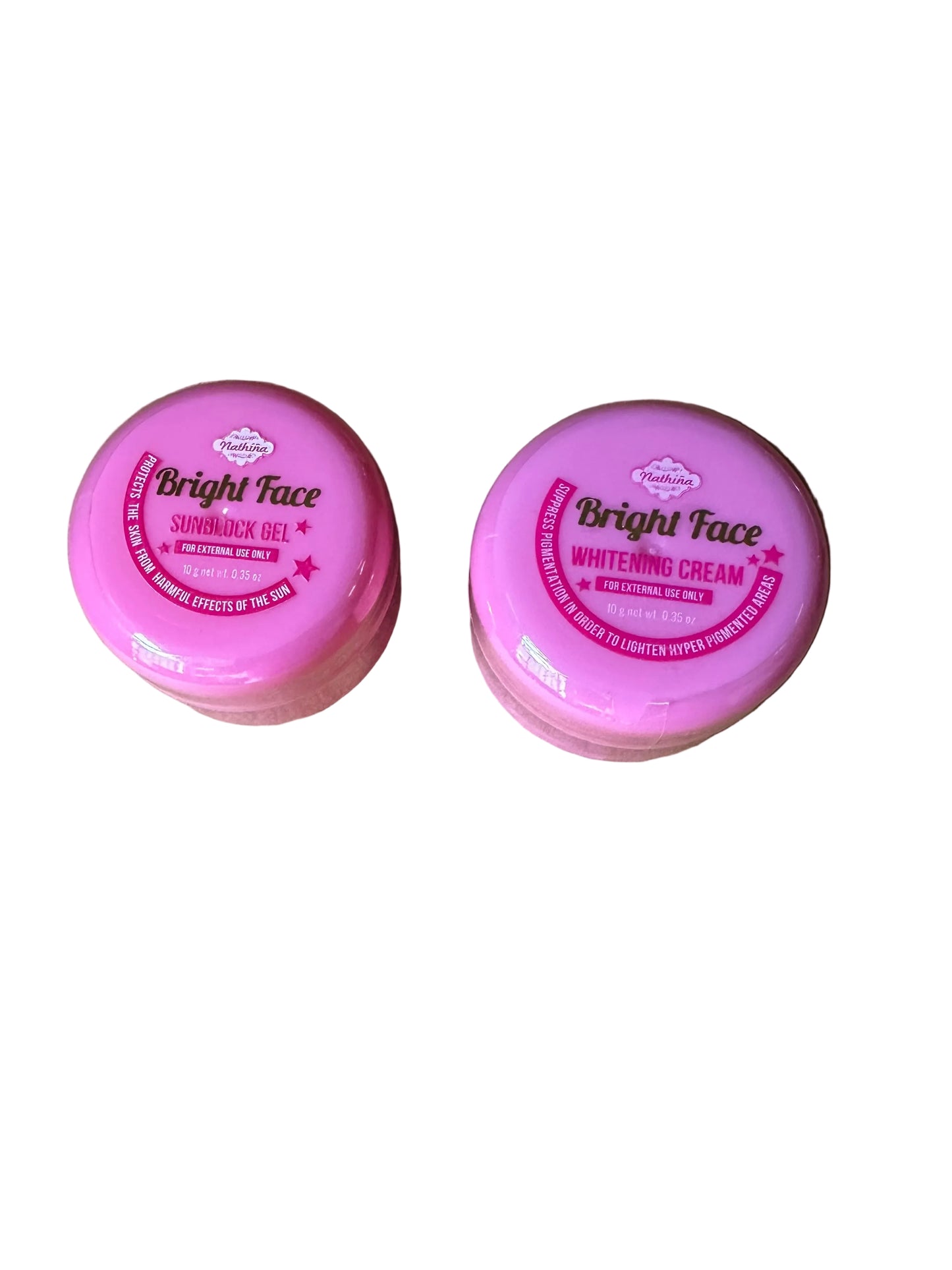 Nathina Bright Face Sunblocker & Night Cream 10g each