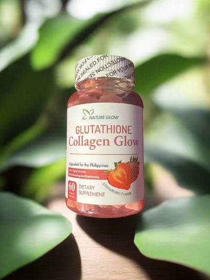Nature Glow Glutathione Collagen Glow - Strawberry Flavor PinoyAko Shoppe LLC Nature Glow Glutathione Collagen Glow - Strawberry Flavor PinoyAko Shoppe LLC